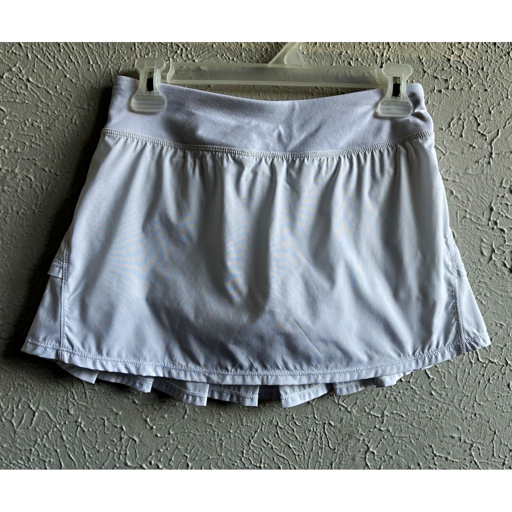 ivivva by lululemon Set the Pace Skort Girls 14 White Pleated Tennis Skirt